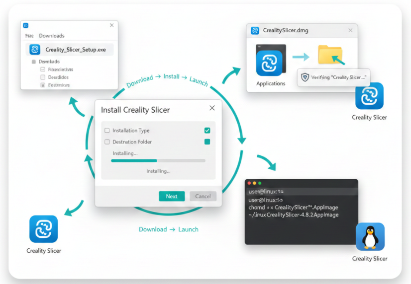 How to Download, Install Creality Slicer for Windows, macOS, Linux