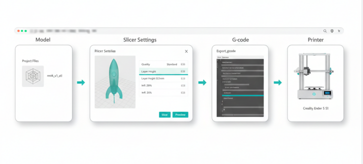 What is a Creality Slicer in the 3D-Printing Workflow