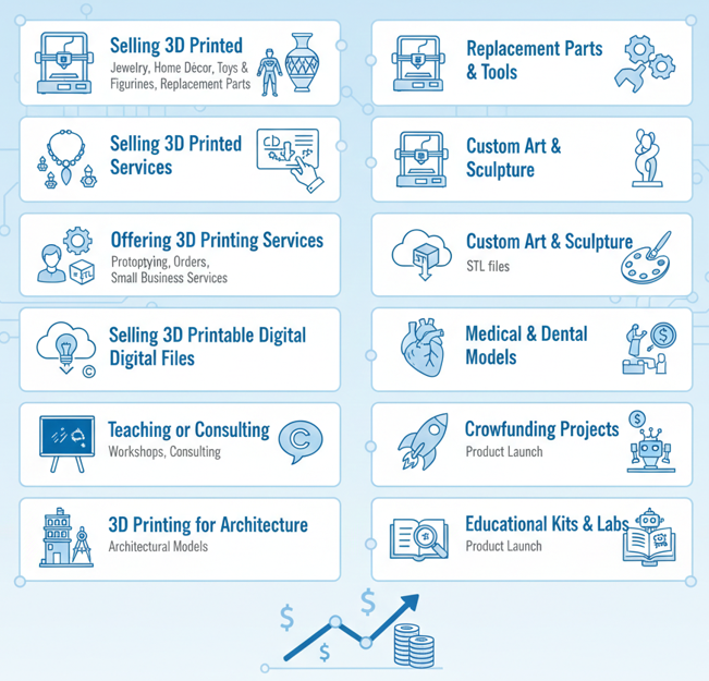 10 Best Ways to Make Money with a 3D Printer