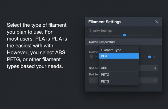 Choose Filament Type