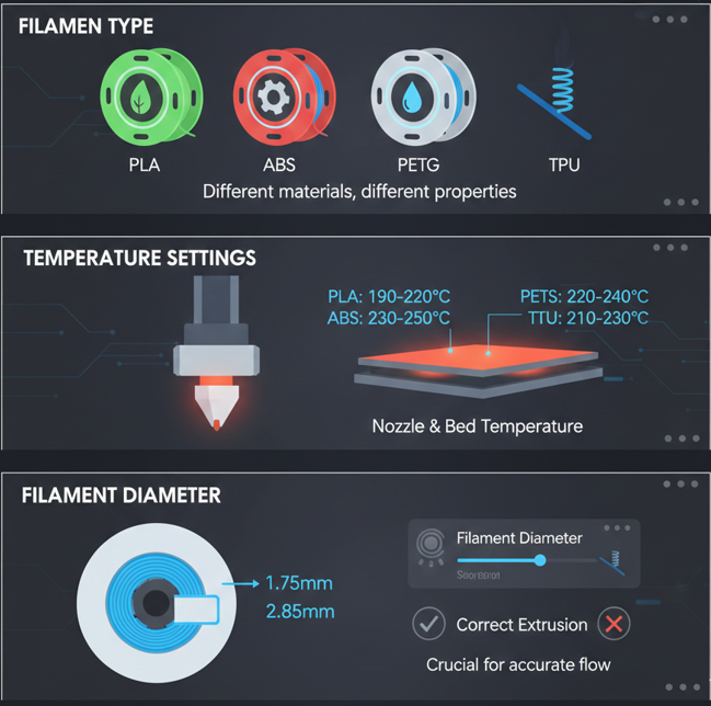 Filament Settings Material Behavior